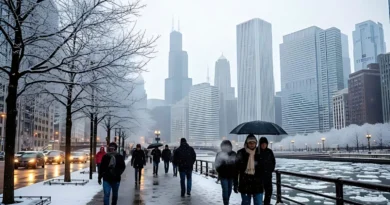 Ola de frío ártico golpeará Chicago con temperaturas invernales extremas Ola de frío ártico golpeará Chicago con temperaturas invernales extremas
