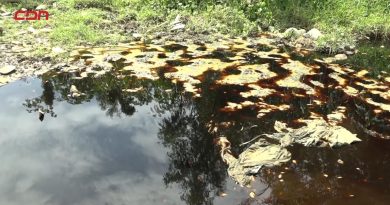 Charcos de aguas negras, lodo y polvo afectan más de la mitad de la carretera El Casabe en Duquesa