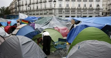 Protesta por la vivienda en Madrid resiste y proyecta huelga general para este jueves