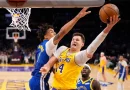 Lakers vencen a los Warriors 127 a 105 con debut de Kessler